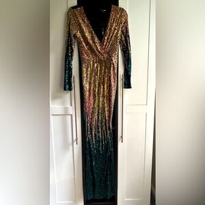BRAND NEW Sequence Gown! By Fashion Nove. Size M